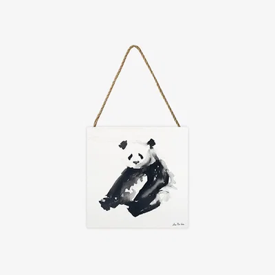 The Range Aimee Del Valle (Panda Time) Wooden Block - White
