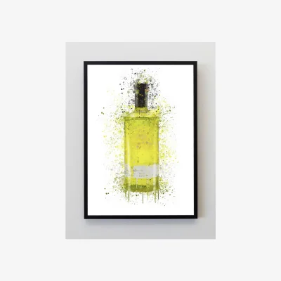 The Range Lemon Gin Art Print - Yellow / 42cm