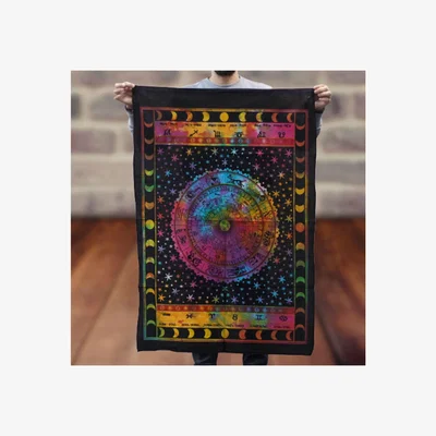 The Range Zodiac Cotton Wall Art - Celestial Astrology Decor, 78x112cm - Multi