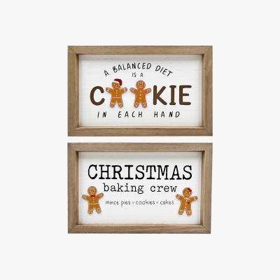 The Range Christmas Cookie Slogan Framed Sign
