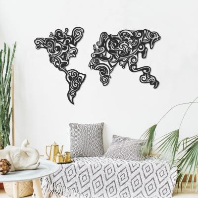 The Range Tribal  Wall Art Metal Decorative Object - Black - Black