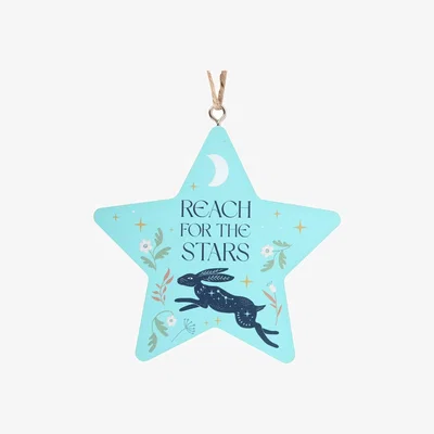 The Range Dream Big Hare Star Hanging Decoration - Multicolor