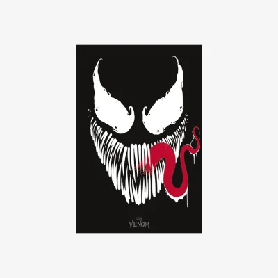 The Range Venom Face Poster - Black/White