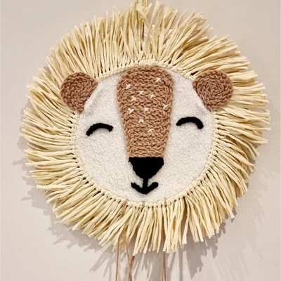 The Range Lion Head Hanging Decoration  - Brown