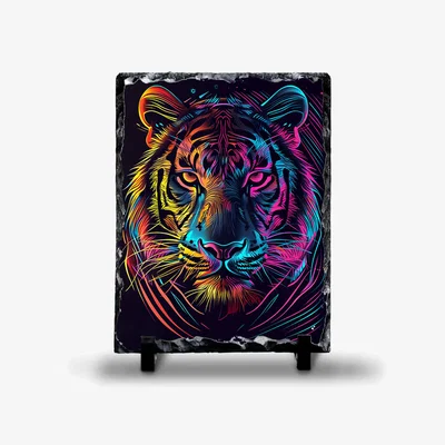 The Range Neon Big Cat Photo Rock Slate - Slate