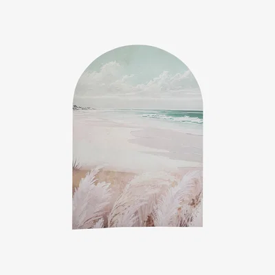 The Range Beachside Pampas Arch Canvas - Natural