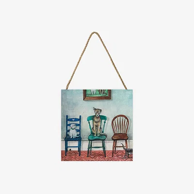 The Range Joe Ramm (Musical Chairs) Wooden Block - White