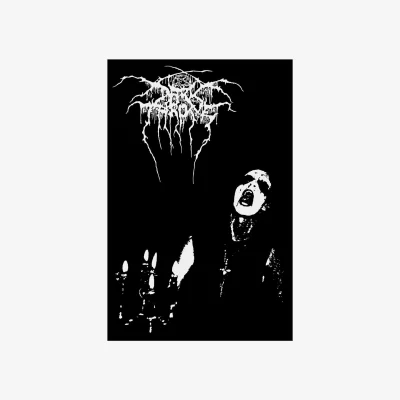 The Range Darkthrone Transylvanian Hunger Textile Poster - Black/White