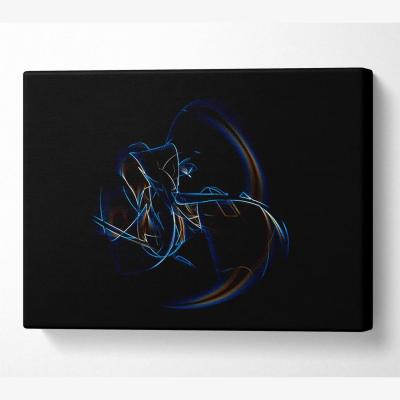 The Range Neon Whisper Canvas Print Wall Art - Yellow / 66.04cm