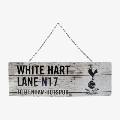 The Range Tottenham Hotspur FC Rustic Plaque - White/Black