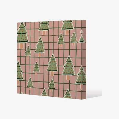 The Range Winter Cookies Gallery Canvas - Pink / 46cm