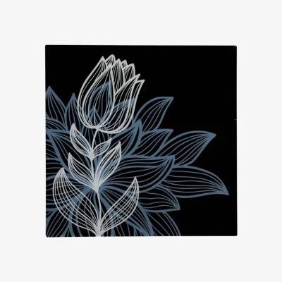 The Range Tulip Glass Print Wall Art - Multicolour