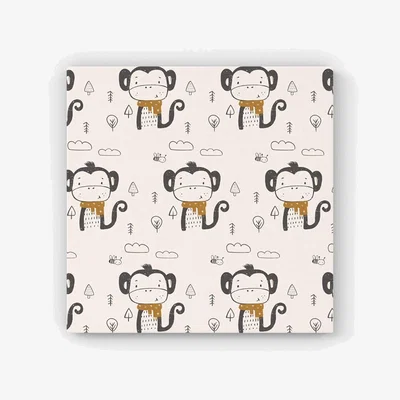 The Range Monkey Forest HD Metal Print - Neutral / 30cm