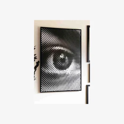 Rockett St George All Seeing Eye Black & White Canvas