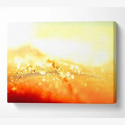 The Range Water Resistant Canvas Print Wall Art - Yellow / 35.56cm