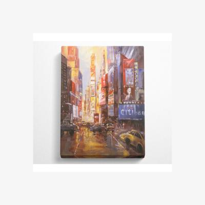 The Range Busy Street Canvas Print - Black / 66.04cm