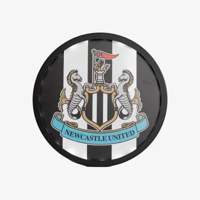 The Range Newcastle United FC Metal LED Sign - Black/White