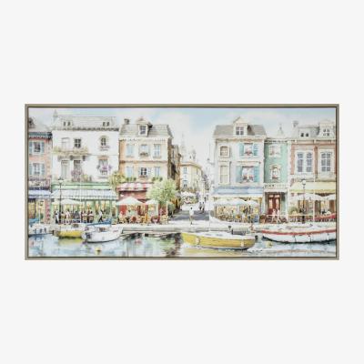 The Range Macneil Quayside Framed Art - Blue