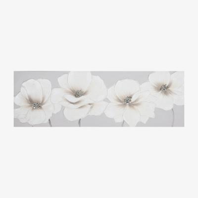 The Range Ivory and Grey Embellished Floral Panel