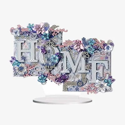 The Range Home Floral Tabletop Diamond Painting Kit - Multi