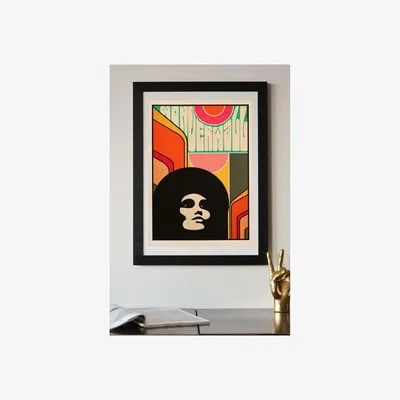 Rockett St George Wonderwall By Delta Nova A2 Art Print With Black Wooden Frame
