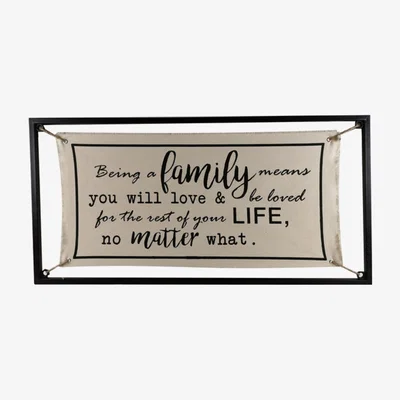 The Range Family Love Fabric Wall Art