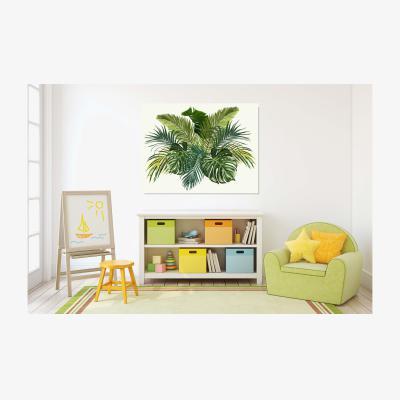 The Range Leafs canvas print - Green / 46cm / 31cm