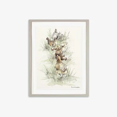 The Range Duck & Chicken Parade Framed Print