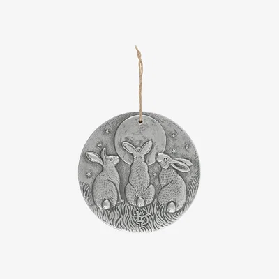 The Range Moon Shadows Plaque by Lisa Parker - Silver