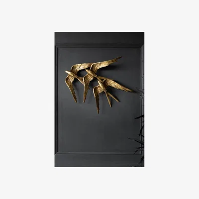 Rockett St George Golden Swallows Bird Wall Hanging