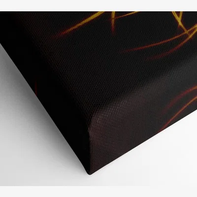 The Range Caramel Thorns Canvas Print Wall Art - Yellow / 81.28cm