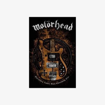 The Range Motorhead Lemmy´s Bass Polyester Poster - Black/Brown/White