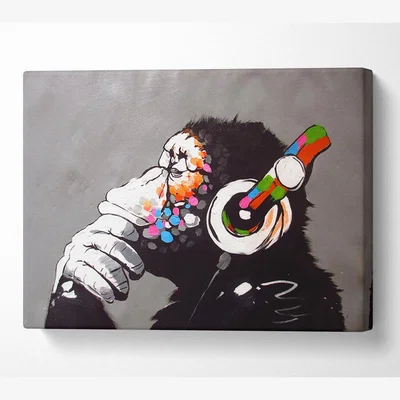 The Range Chimp Headphones Thinking - Yellow / Small 14 x 20 Inches