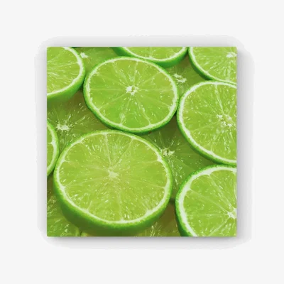 The Range Fresh Limes Canvas Print - Green / 25.4cm