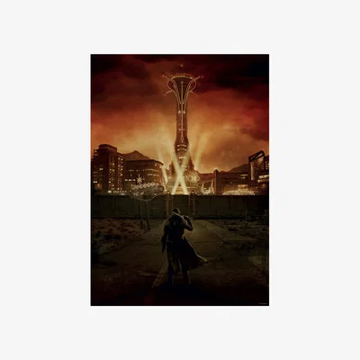 The Range Fallout New Vegas Limited Edition A3 Art Print - multicoloured