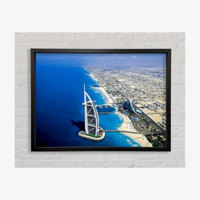 The Range Dubai Beach Front Framed Print Architecture Prints - Black