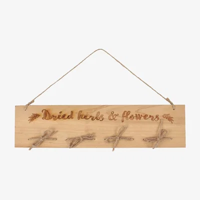 The Range Wooden Herb and Flower Drying Rack for Kitchen Witches - Wood Tone