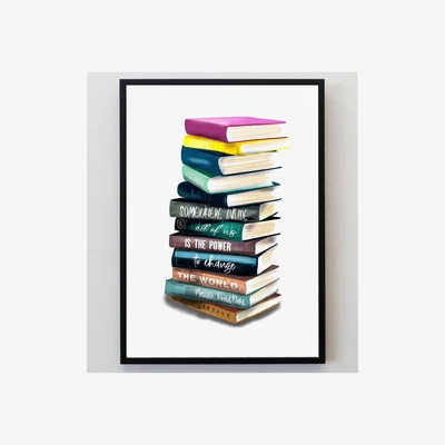 The Range Roald Dahl Matilda Book Splatter Print - Blue / A4