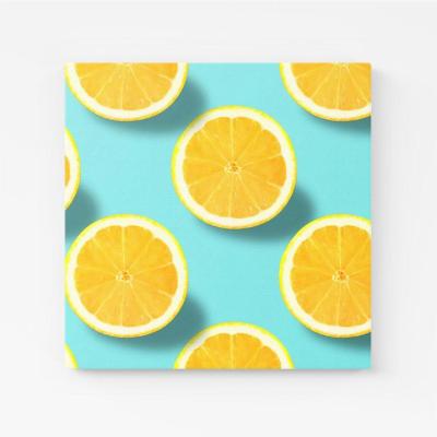 The Range Fresh Lemons Canvas Print - Yellow / Medium