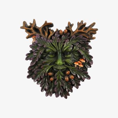 The Range Green Man Small Face Plaque - Green