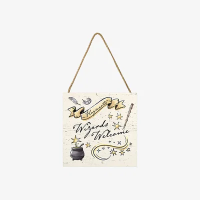 The Range Harry Potter (Wizards Welcome) Wooden Block - White