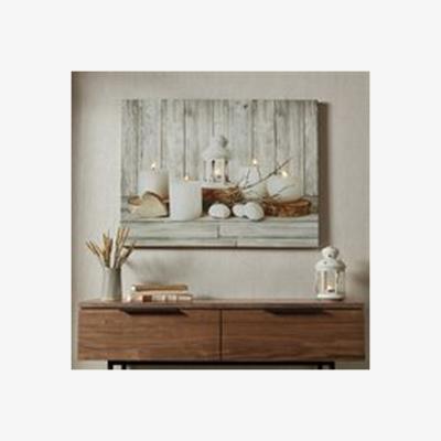 The Range Art for the Home Coastal Treasures LED Printed Canvas - White