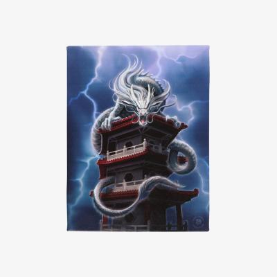 The Range The Tower Canvas Plaque by Anne Stokes - Blue