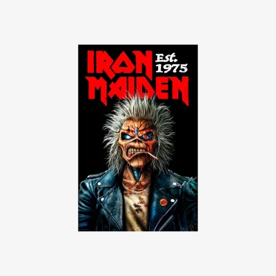The Range Iron Maiden Est 1975 Claw Poster - Black/Red