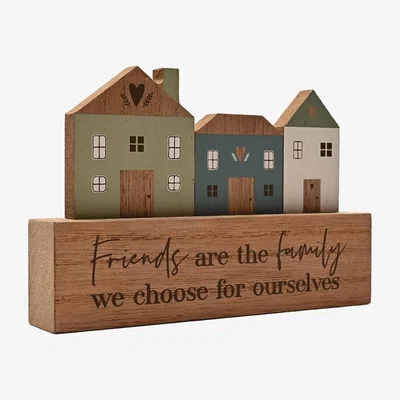 The Range Friends Moments House Plaque  - Brown