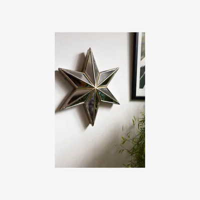 Rockett St George Large Mirrored Star Wall Decoration