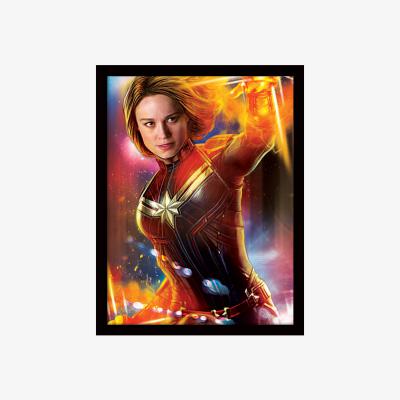 The Range Captain Marvel (Glow) Framed Print
