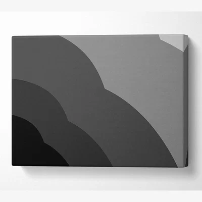 The Range Black Cloud Canvas Print Wall Art - Yellow / 101.6cm