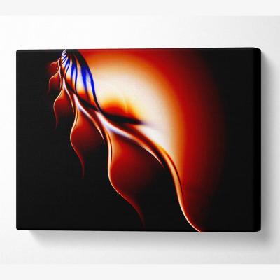 The Range Flames Of Passion Canvas Print Wall Art - Yellow / 35.56cm