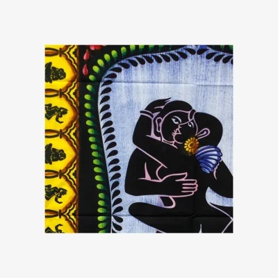 The Range Handbrushed Cotton Wall Art Kamasutra MultiColor - Multicolor